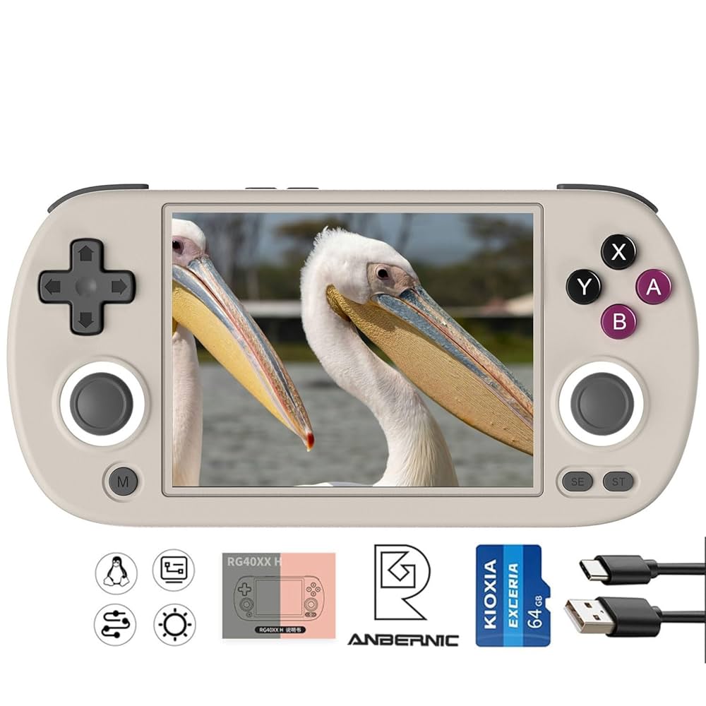 Amazon | ANBERNIC RG40XXH ポータブルゲーム機 5G WiFi 4.2